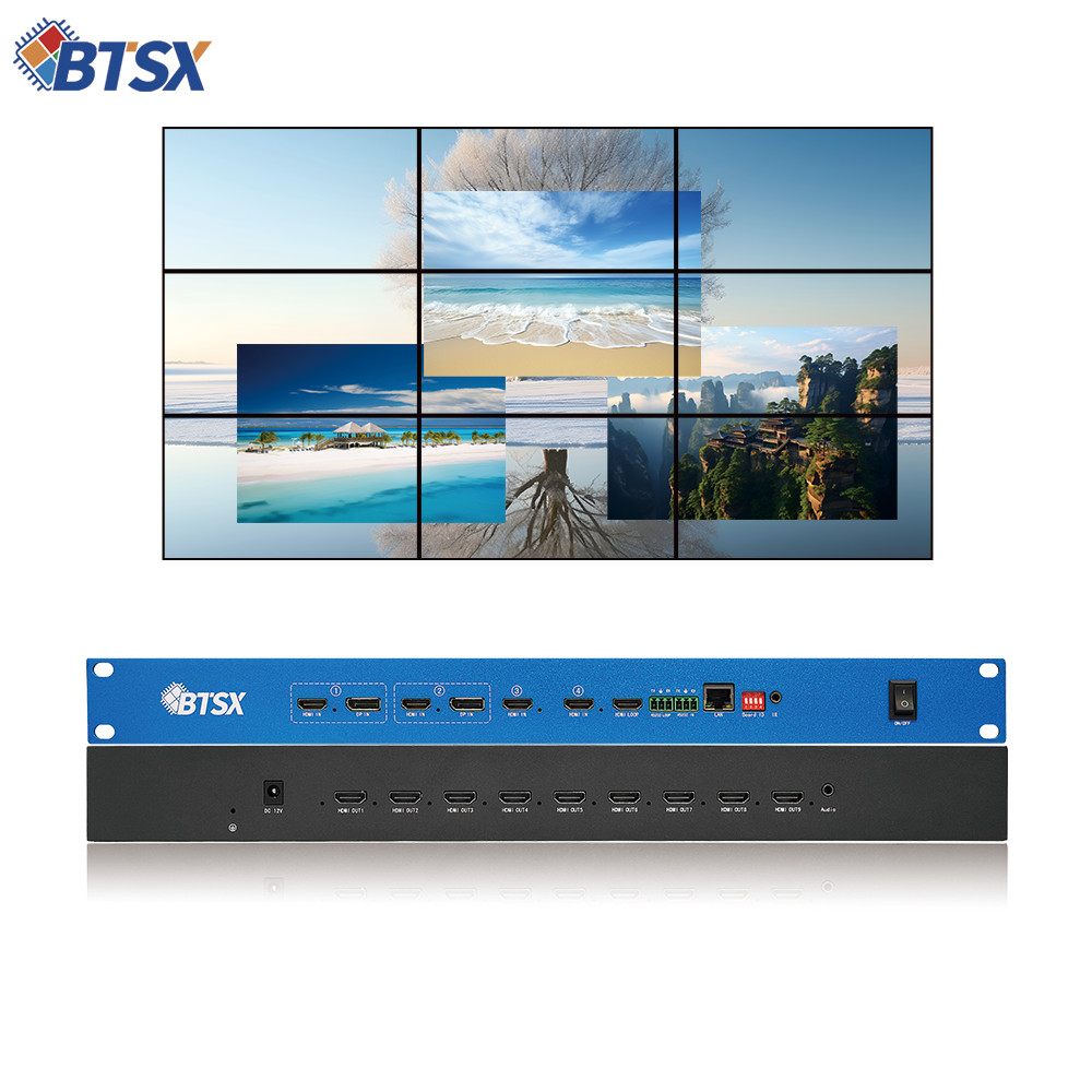 3*3 Multi-Screen Display for Video Conferencing | 4K60 HDMI Processor