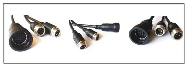 13 Pin To 4 Pin Mini Din Extension Cable For Car Video Recorder 4M-20M PU Jacket