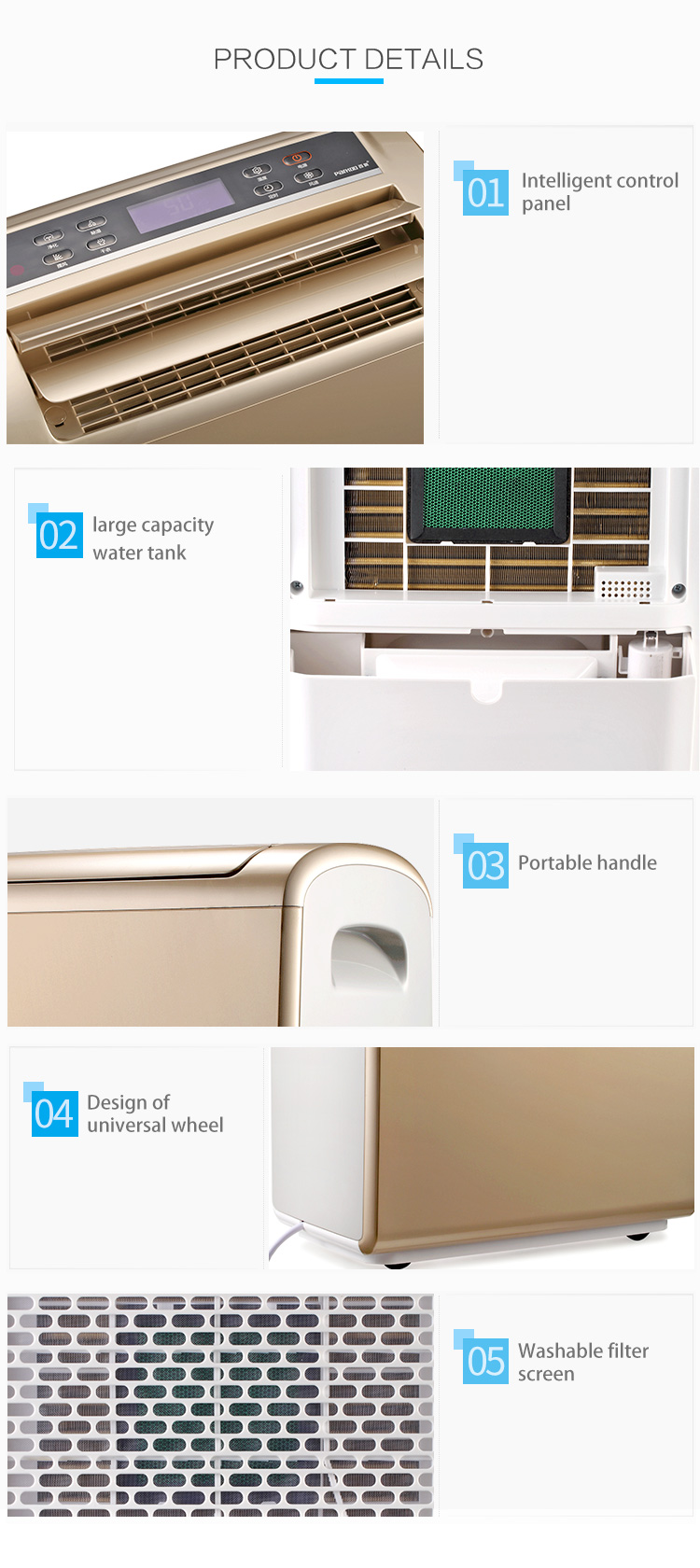 OEM ODM Home Dehumidifier Popular Home Air Dehumidifier In Oceania
