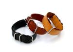 Professional Custom Mens Watches Leather Band , Sport Watch Bands Three Color