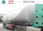 48000 Liters 3 Axle Fuel Tanker Semi Trailer For Gas Station