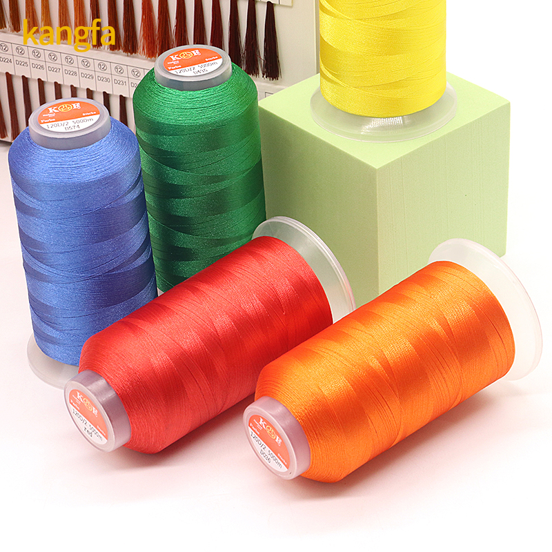 720 Colors 5000 Yard Filament Yarn Polyester/Viscose Embroidery Thread for Industrial