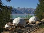 A White Glamping Dome Tent Snow Camp Best For Holiday Travel Garden Village