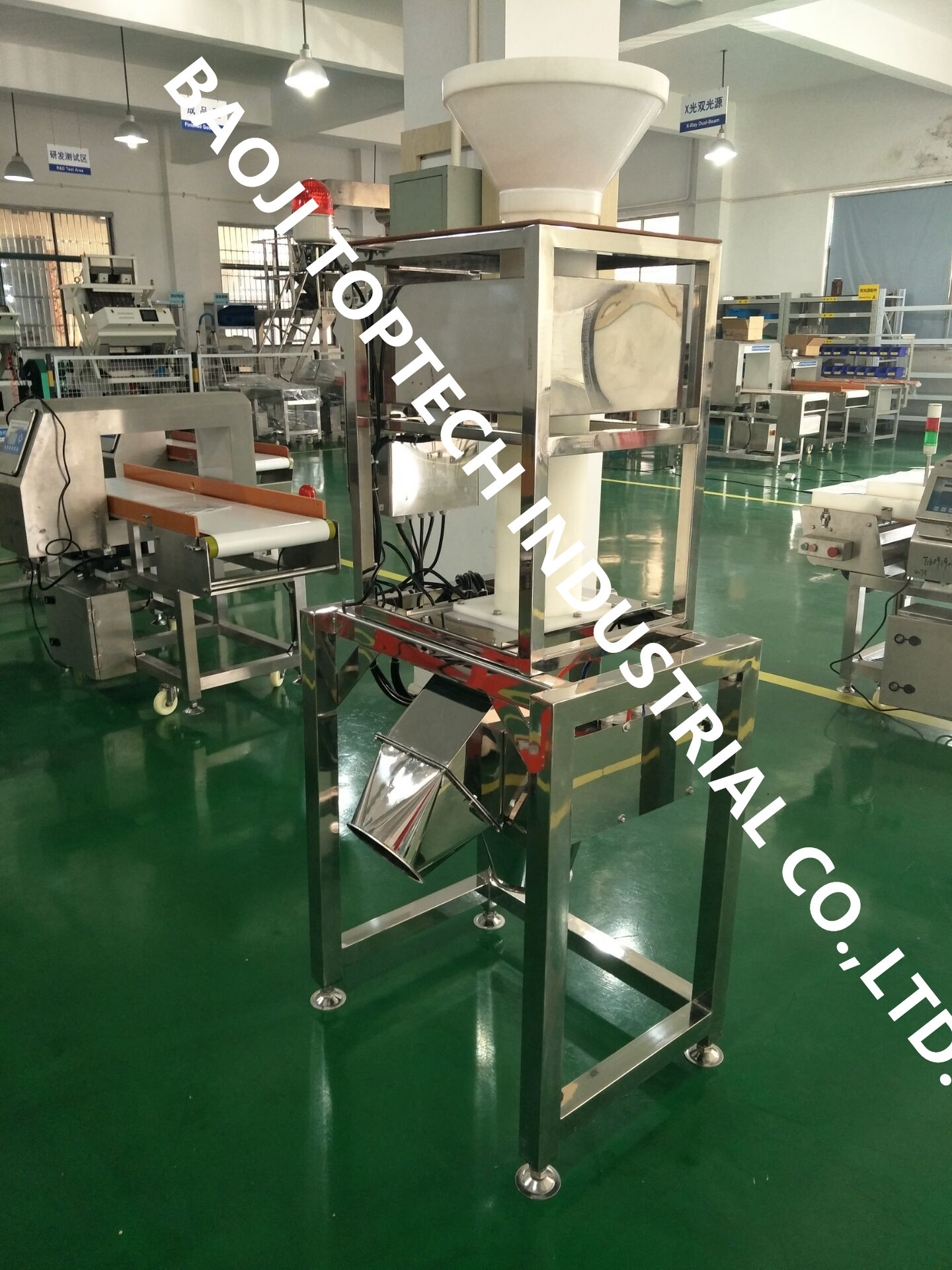 Free fall pipe metal detector JL-IMD/P150 for powdder product inspection