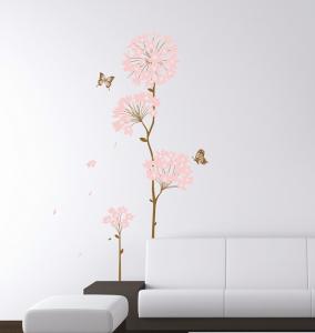 Quality Non-Toxic Removable Flower And Butterfly Wall Stickers For Nursery wholesale