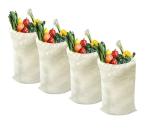 Eco Friendly Recycled Shopping Bag , Produce Cotton Vegetable Bags Daily Usage