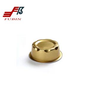 Quality Household Gold 50ml Round Foil Containers For Oven Box wholesale