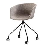 Commercial Plastic Dining Chairs / Rolling Chair / Office Chair With Metal Legs