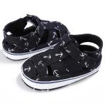 Hot selling Canvas Printed fishbone anti-slip infant boy baby sandals