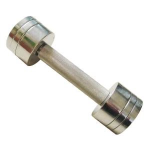 Quality Home Stainless Steel Dumbbell Set Rotate Chrome 20kg Gymnasium Iron wholesale