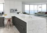 Polish White 20MM Carrara Quartz Stone With Kitchen Countertops