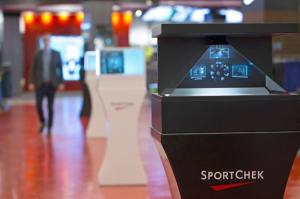 Quality 55 Inch POS Hologram Pyramid , 3D holographic display box AC110 - 240V wholesale