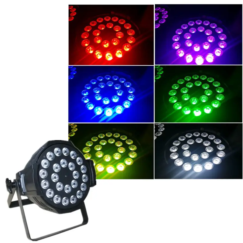 Full Color 6In1 Plastic LED PAR Light 7500K For Outdoor Stage Lighting