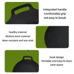 Non Stick Cast Iron Camping Round Frying Pan Pre Seaoned For Outdoor And Kitchen