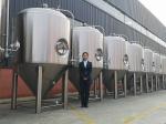 Stainless Steel Brewhouse Equipment , 20HL Steam Heated Beer brewing Equipment