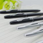 Factory hot selling and high quality plastic rubber square shape hotel pen