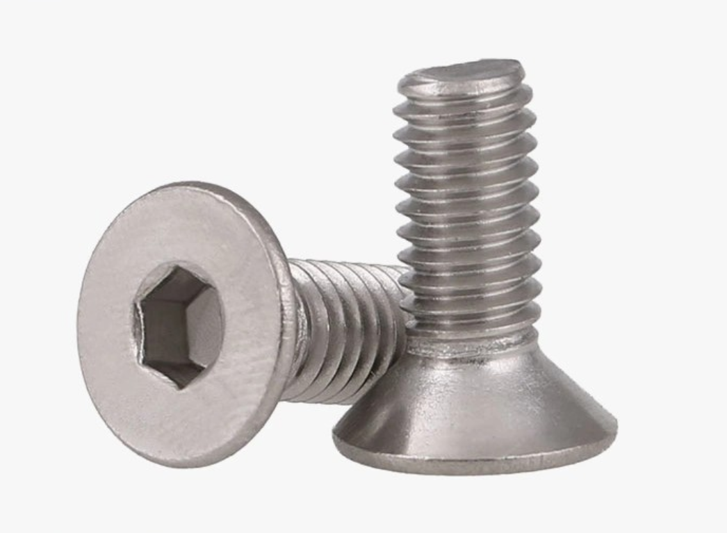 Metric M6 Stainless Steel Flat Countersunk Self-Tapping Screw With Hexagon Socket Head
