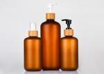 Bamboo Lid Empty Facial Cream Pump Lotion Jars Containers Cosmetic Packing Set