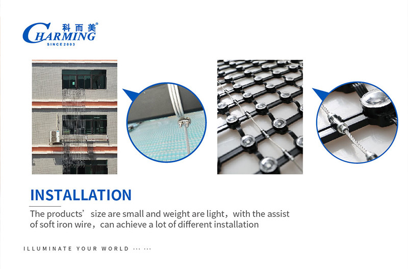 ROHS Flexible LED Mesh Screen Multiscene Practical Waterproof P55
