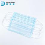 Dustproof 3 Layers Blue Breathable Disposable Face Masks