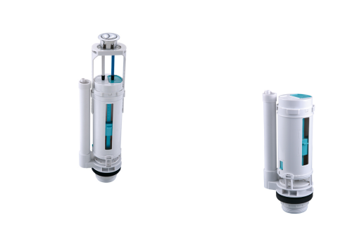 Toilet Cistern Dual Flush Valve With Top Button Modern Design Made Of POM Materials