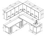 Beautiful Petrochemical Modern Laboratory Furniture With Wall Cabinet