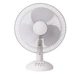 Rechargeable Table Top Fan White 12 Inch 12V Digital Plastic Ce Household Air
