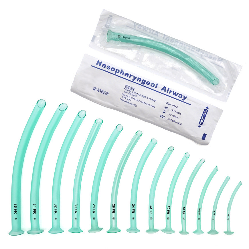 Medical Supplier Disposable Nasopharyngeal Airway All Size PVC Nasal Airway