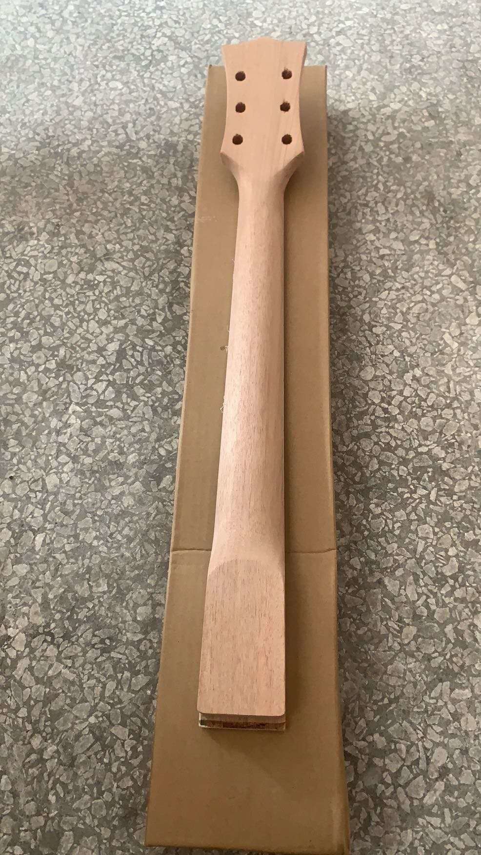 Custom Grand 22 Fret Roasted Maple Electric Guitar Neck for Handmade Tele Guitar Kits Gloss Finished with Bone Nut