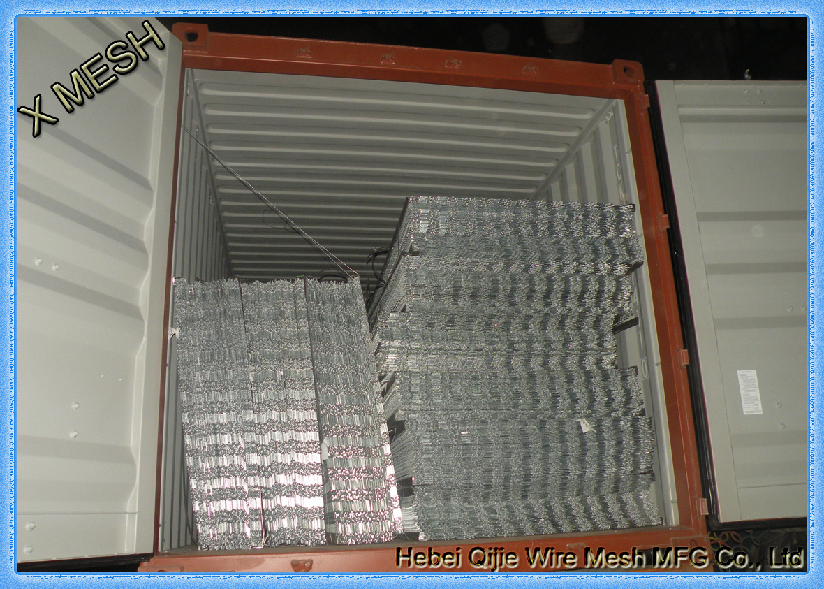 Hot Dipped Galvanised Expanded Metal Mesh , Expanded Stainless Steel Mesh Grill For Fencing / Fiji