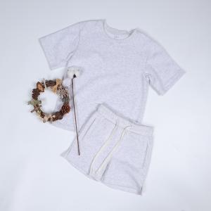 Quality Solid Color Family Matching Outfits Mom And Son French Terry 250gsm O Neck T Shirts wholesale