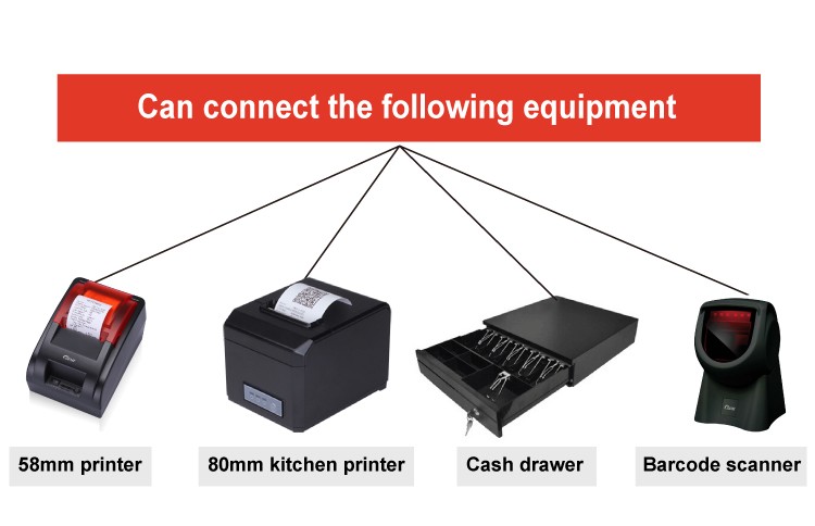 Windows/Android 12inch POS Systems With LED8 Display And 32GB-256GB SSD Capacity