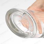 750ml Oval Cylindrical Thin Tall Flat Glass Bottle for Whiskey Vodka Gin Strong