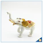 Enamel Craft Creative Antique Elephant Trinket Box Home Decoration Jewelry Box