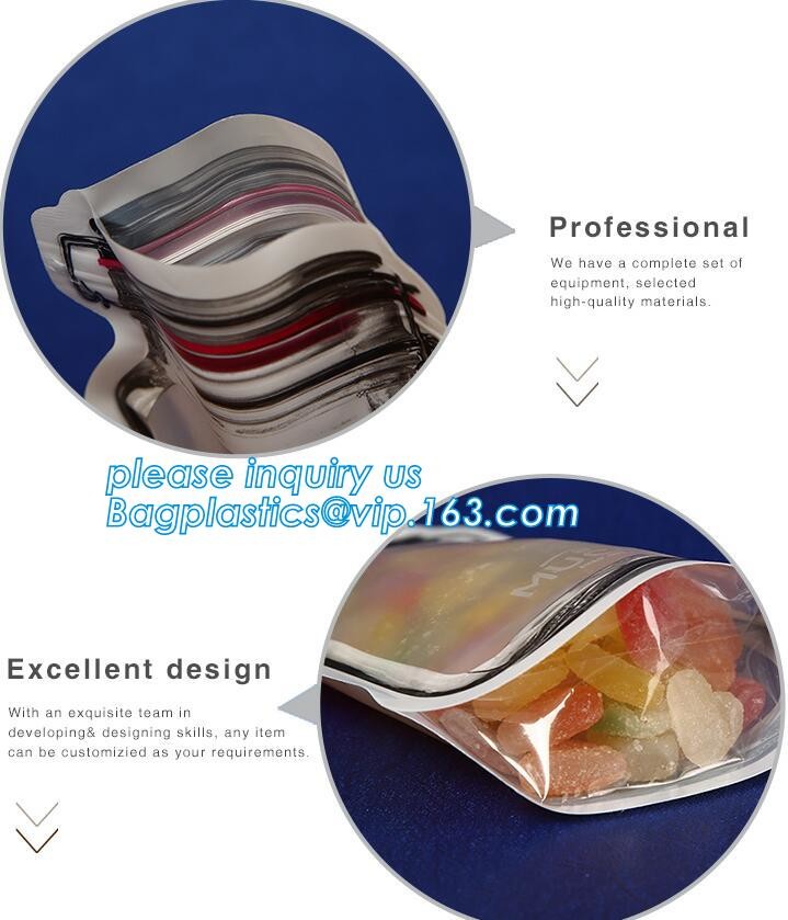 fresh food vegetable fruit roll packaging plastic flat pouch bag,zipper Seal pack Embossing Vacuum Bag for Fresh Food