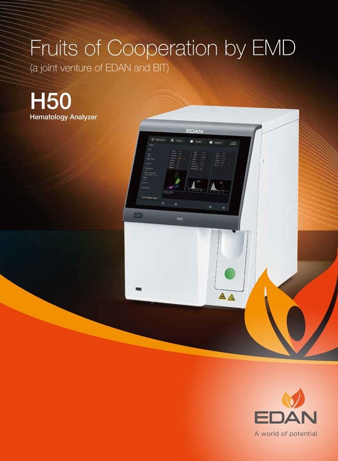 Factory price Edan 5-Part Automated Hematology Analyzer/Full automatic blood analyzer for medical