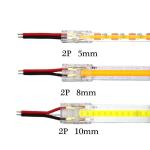 4pin 10mm LED Strip Connector Crystal Buckle Solderless Extension Terminal