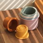 Montessori Educational Kids Model Toys Animals Silicone Stacking Cups