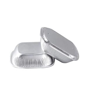 Quality 250ml Aluminum Foil Food Containers Disposable Inflight Coated Airline Food Catering Containers With Lids wholesale