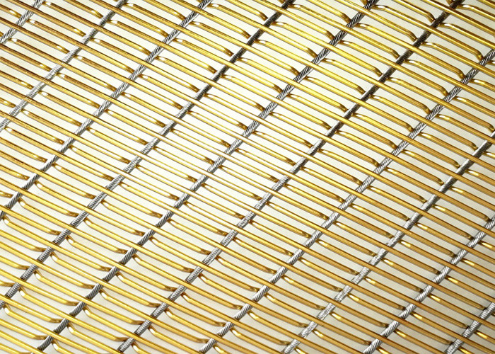 Woven Metal 316 Ss Rope Decorative Wire Mesh For Railing Balustrade Infill Panels