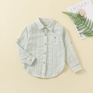 Quality gentleman jack clothing dress shirt fine cotton school full sleeves toddler kids simple shirts for boy wholesale