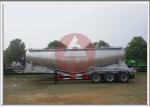 Aluminum Alloy Bulk Cement Trailer , Dry Bulk Cement Trailers Lightweight Design