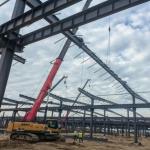 Modern Pre Engineered Steel Building Structure , Logistics Park Prefabricated