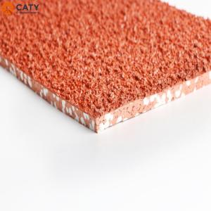 Quality Nontoxic Rubber Jogging Track Waterproof , Thickness 8mm Running Rubber Track wholesale