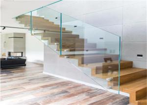 Quality Standoff Bracket Tempered Frameless Glass Railing Floor Mounted Baluster Constrcution wholesale