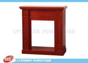 Quality Modern Red Decorating Fireplace Mantels For Home , Polished Surface wholesale