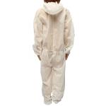 Long Sleeve Disposable Full Body Protection Suit White Color Non Woven Coverall