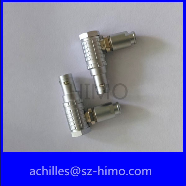2 way lemo right angle elbow plug female connector