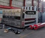 4 Color Flexo Printing Slotting Die Cutting Machine 2 Year Warranty