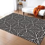 3D floor painting, three-dimensional entrance, long square living room carpet,